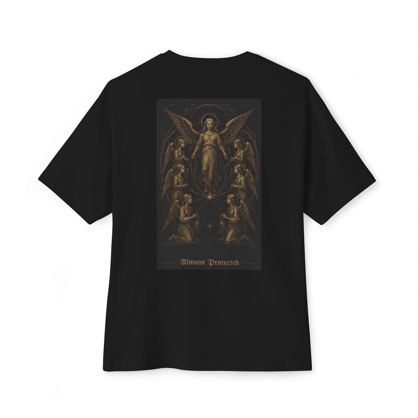 Boxy Tee — 'Se7en Angels' Vintage Angel Graphic T‑Shirt